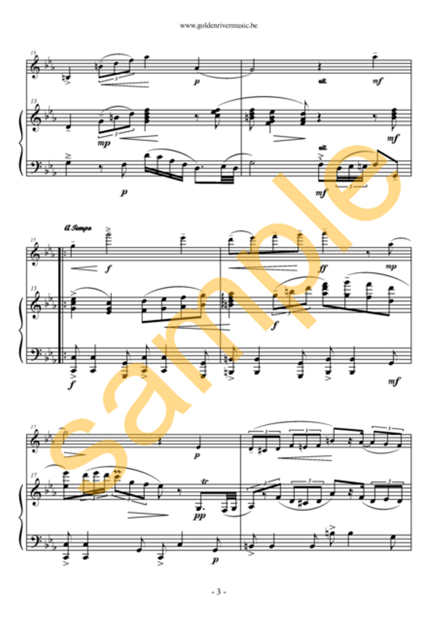 Un consuelo nocturno / Nocturnal consulation for violin Violin Solo scores gallery preview page 4