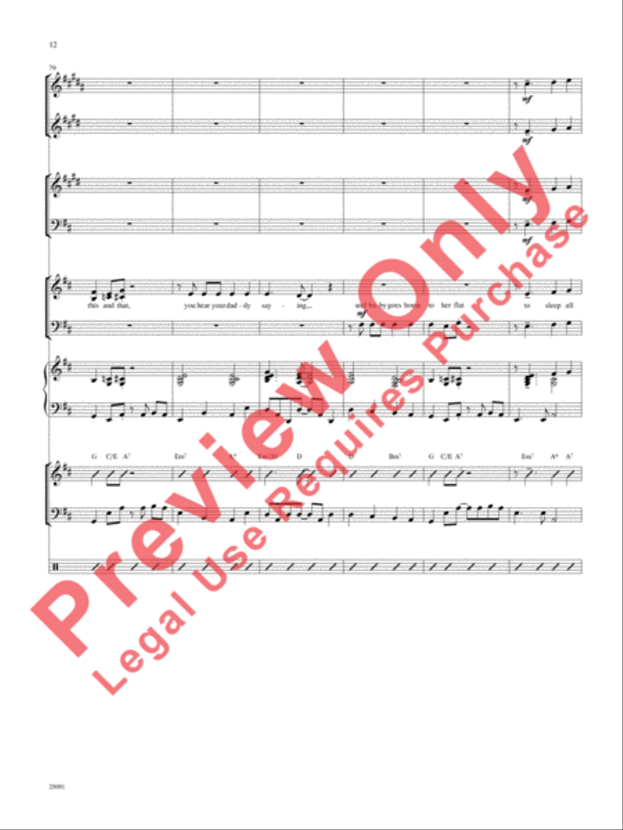 Lullaby of Broadway (and Forty-Second Street) Choir scores gallery preview page 13