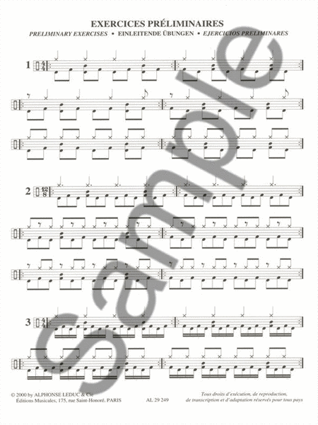 Etude Progressive De La Double Pedale De Grosse Caisse (perc