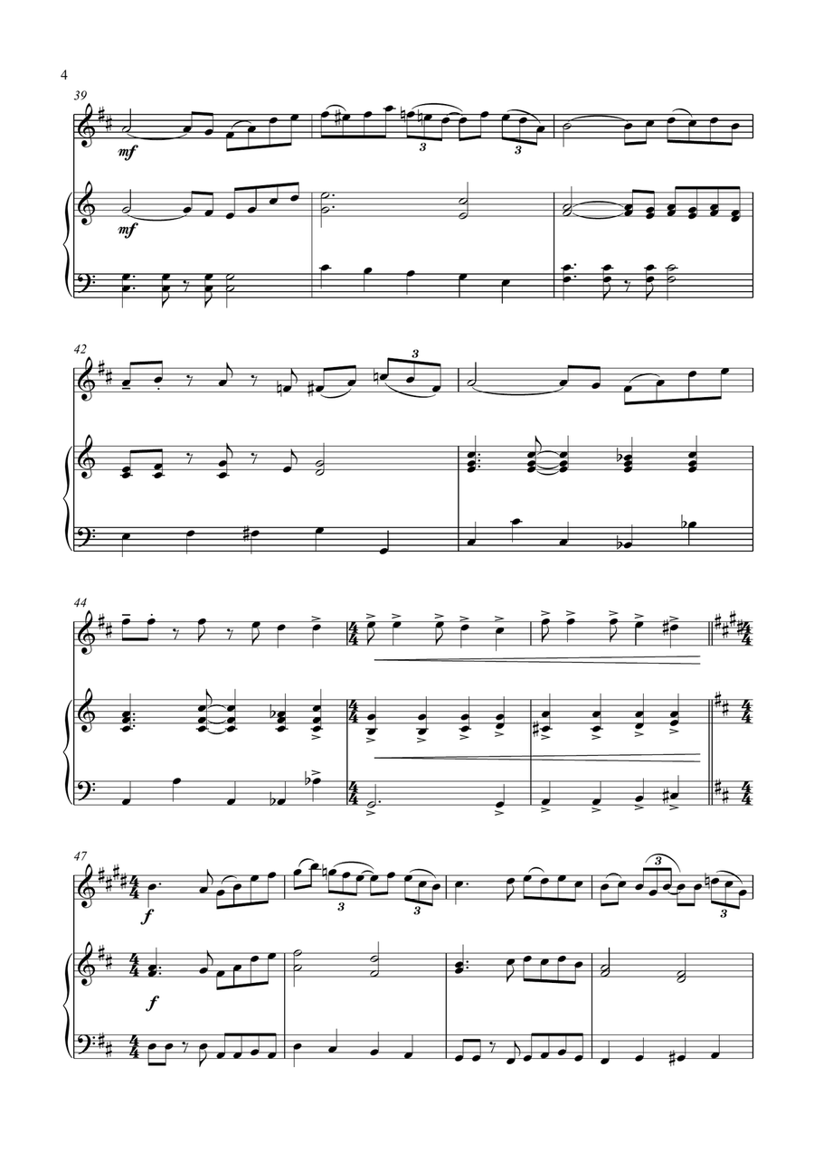 Battle Hymn of the Republic - a Jazz Arrangement - for Bb Clarinet and Piano image number null