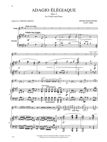 Adagio Elegiaque, Op.5