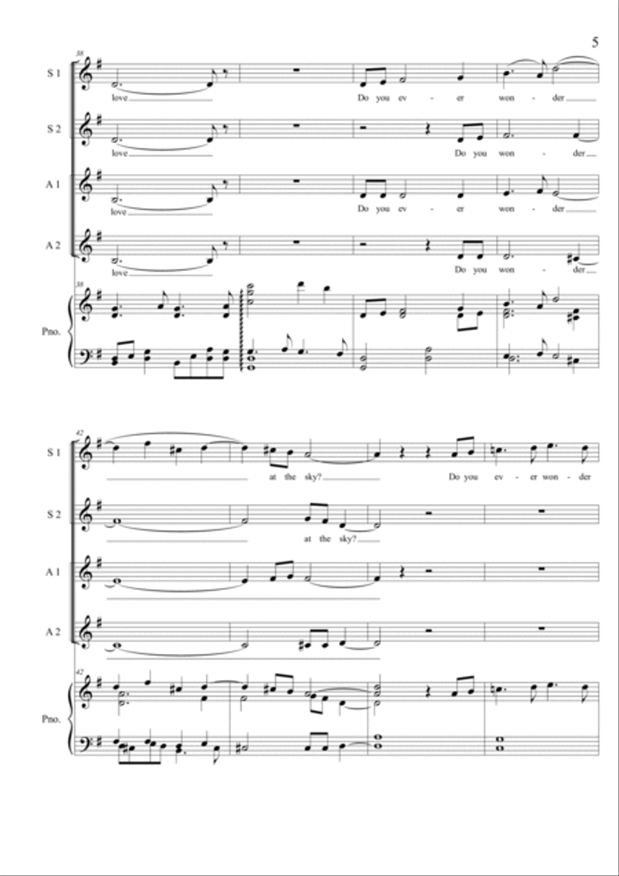 A Night's Respite for SSAA chorus SSAA scores gallery preview page 6