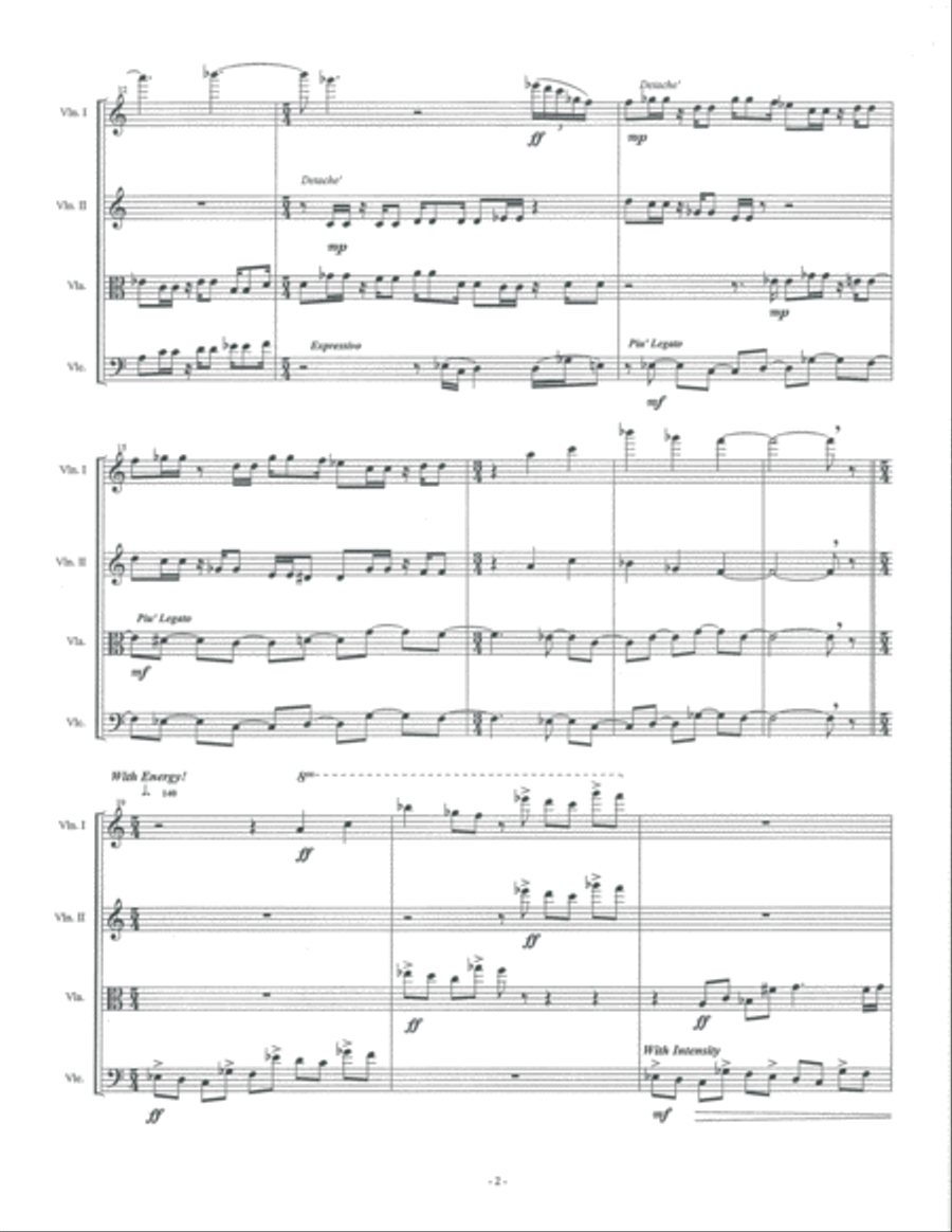 Asphixivision (Score & Parts) Chamber Orchestra scores gallery preview page 2
