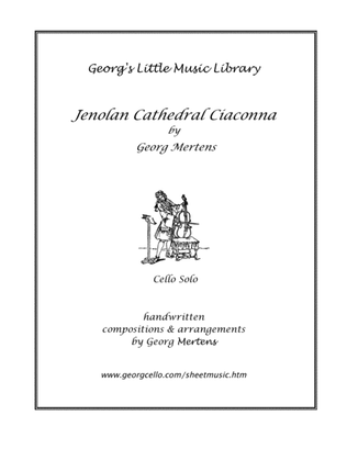 Book cover for Cathedral (Jenolan) Ciaconna for cello solo