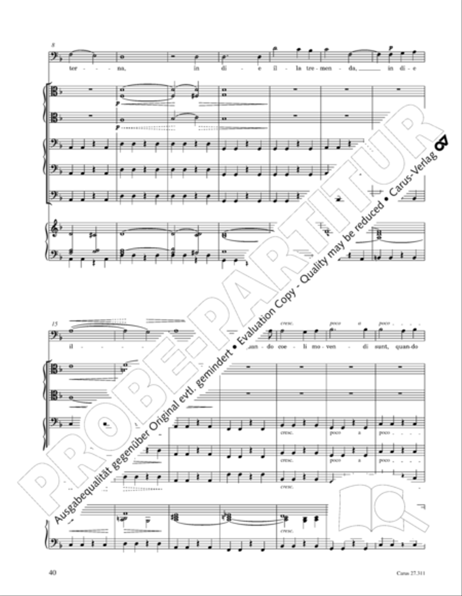 Requiem - church version (Requiem. Fassung mit kleinem Orchester) 4-Part scores gallery preview page 56