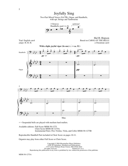 Joyfully Sing (Choral Score)