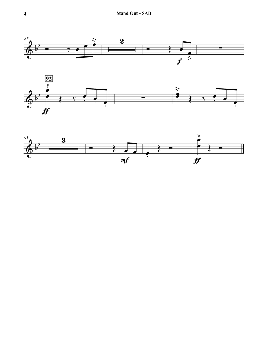 Stand Out Concert Band scores gallery preview page 4