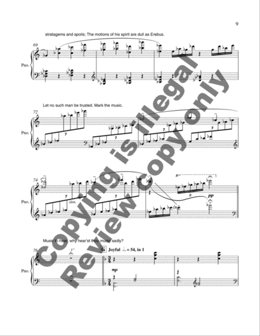 Love and Shapes High Fantastical 4-Part scores gallery preview page 17