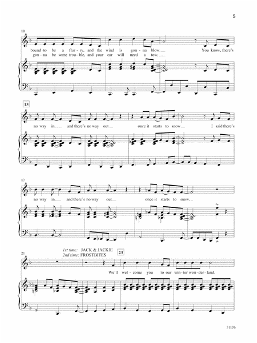 Snow Way Out! A Vacation in Winter's Wonderland Voice scores gallery preview page 7