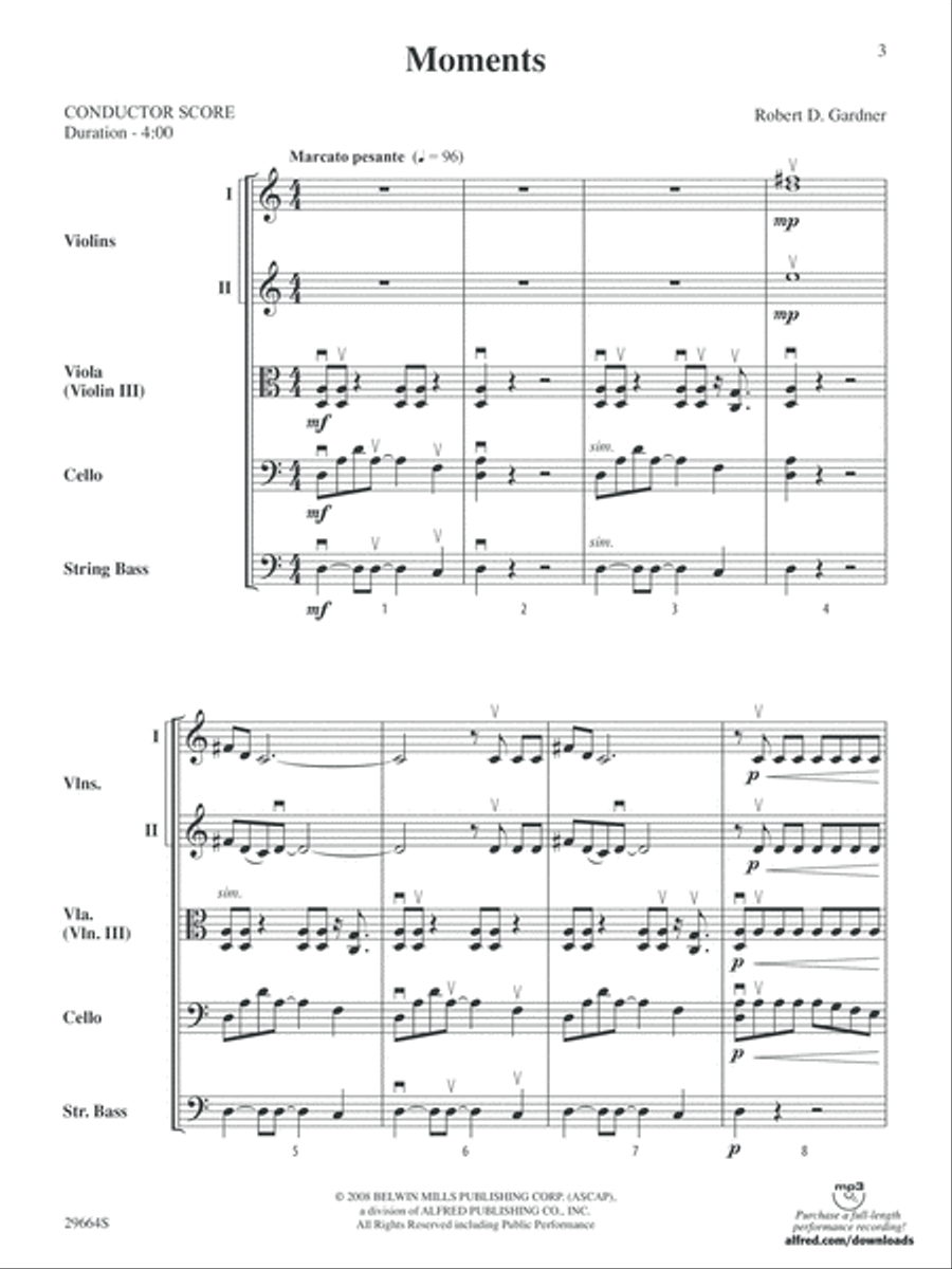 Moments: Score Moments: Score String Orchestra scores gallery preview page 3