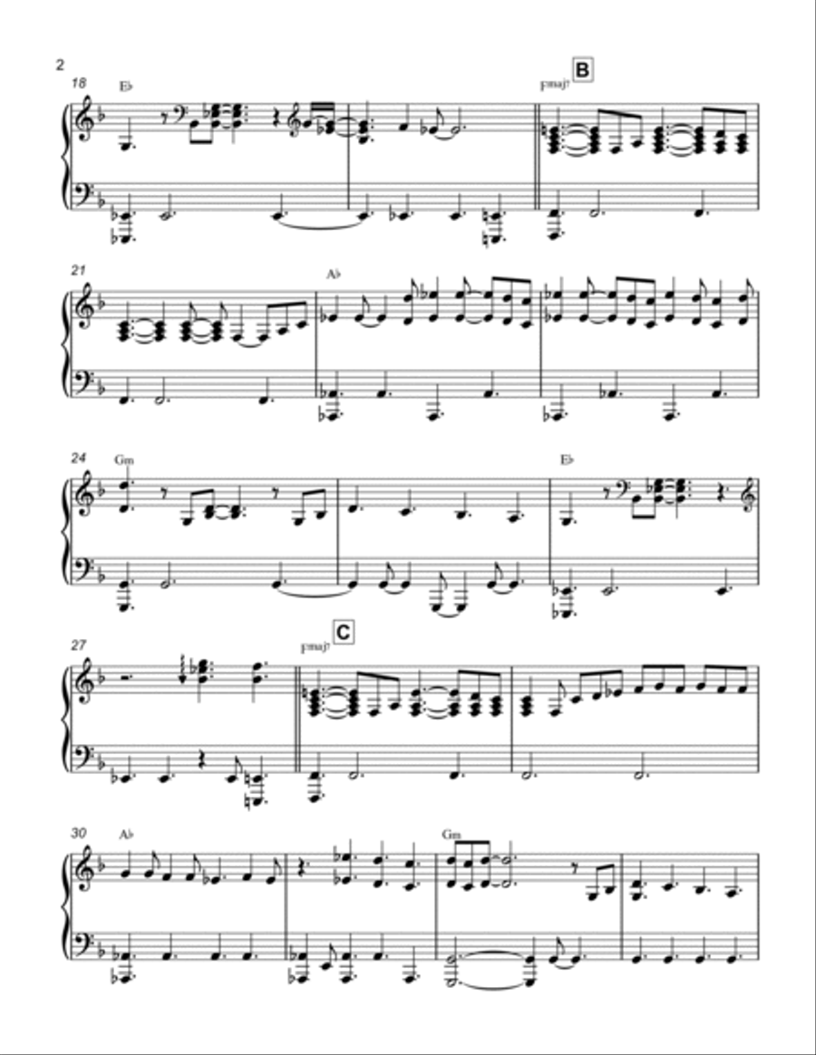 I Believe Piano Solo scores gallery preview page 2
