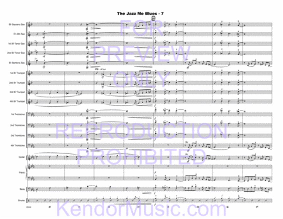 Jazz Me Blues, The Jazz Me Blues, The Choir scores gallery preview page 40