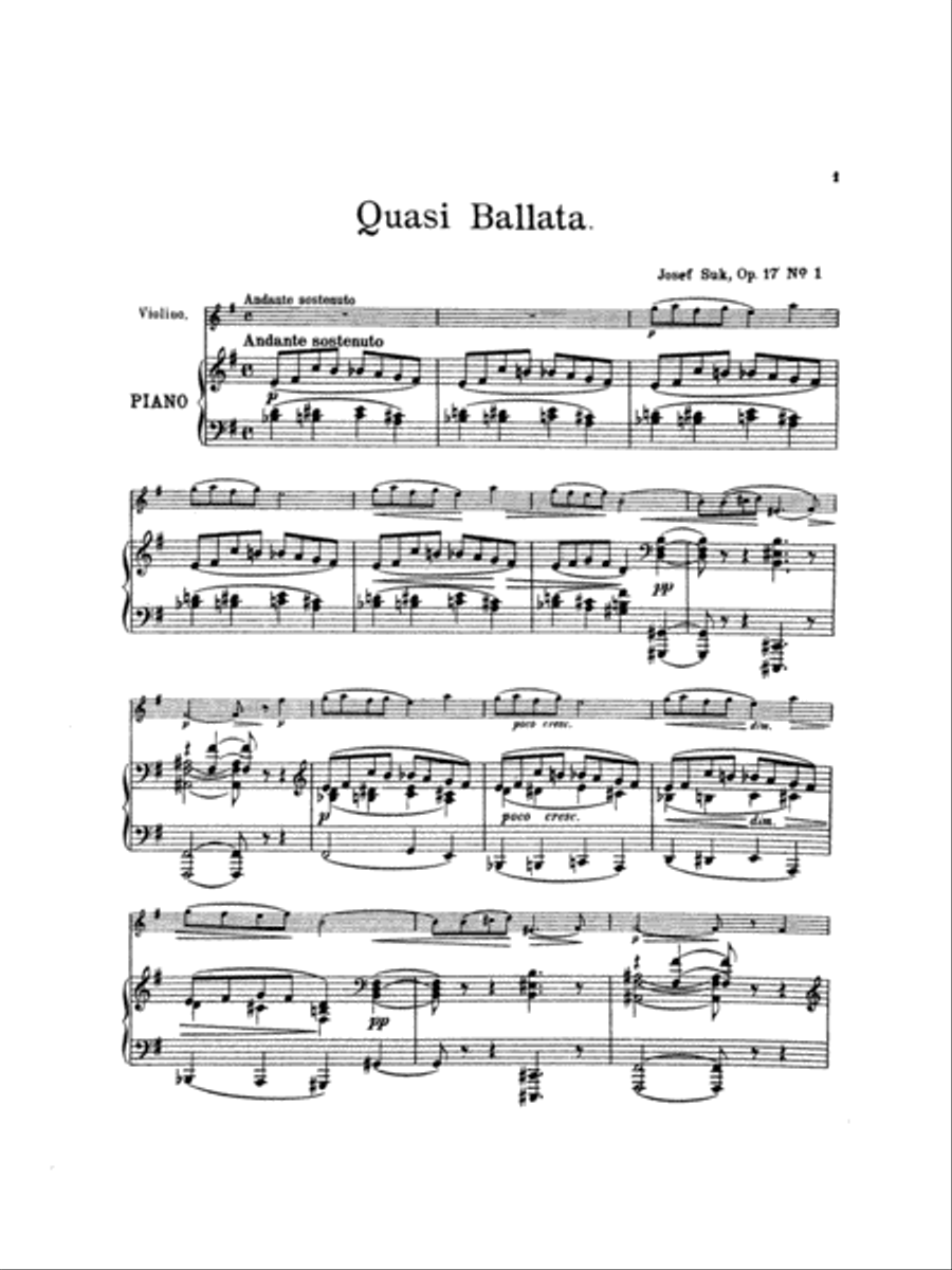 Four Pieces, Op. 17, Volume 1 Violin Solo scores gallery preview page 2