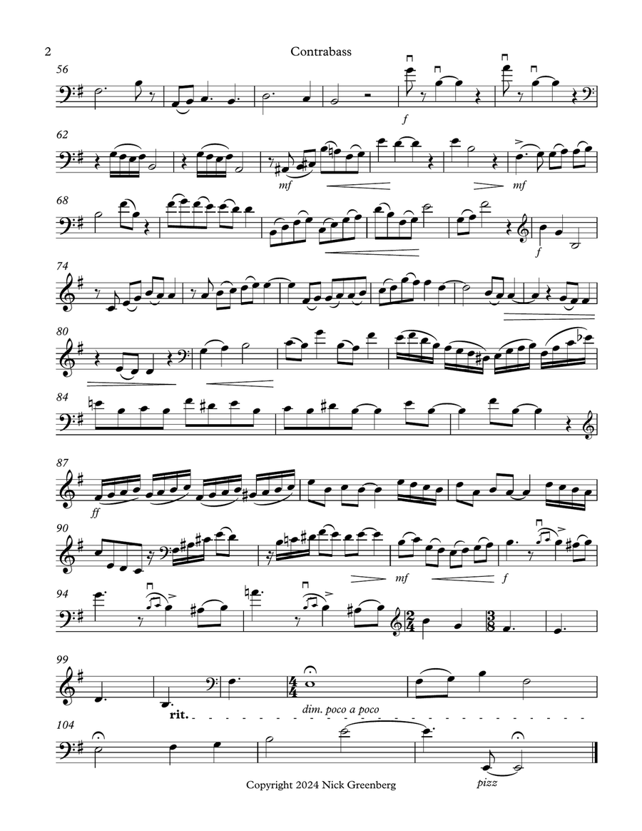 If Only Double Bass scores gallery preview page 2
