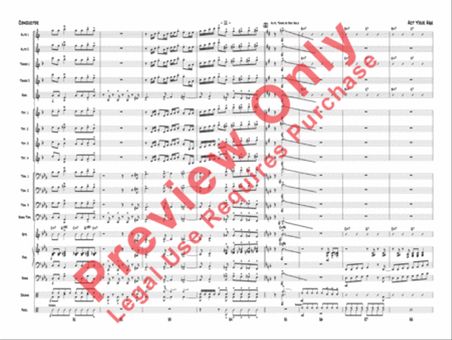 Act Your Age Jazz Ensemble scores gallery preview page 14