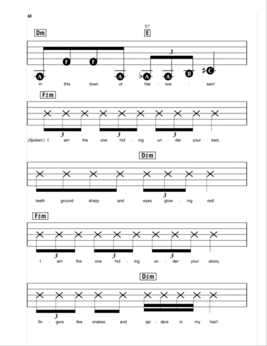 This Is Halloween (from The Nightmare Before Christmas) Electronic Keyboard scores gallery preview page 3