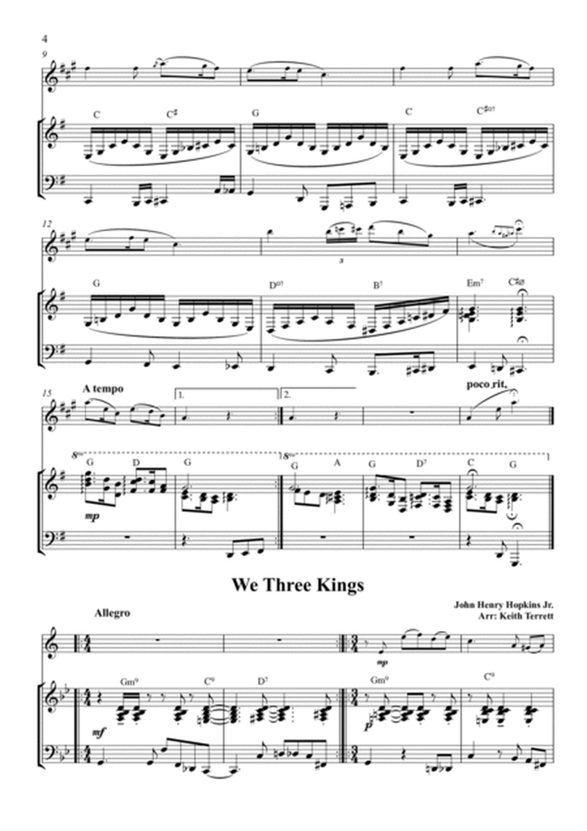 8 Swinging Xmas Carols for Bb Bass Clarinet & Piano image number null