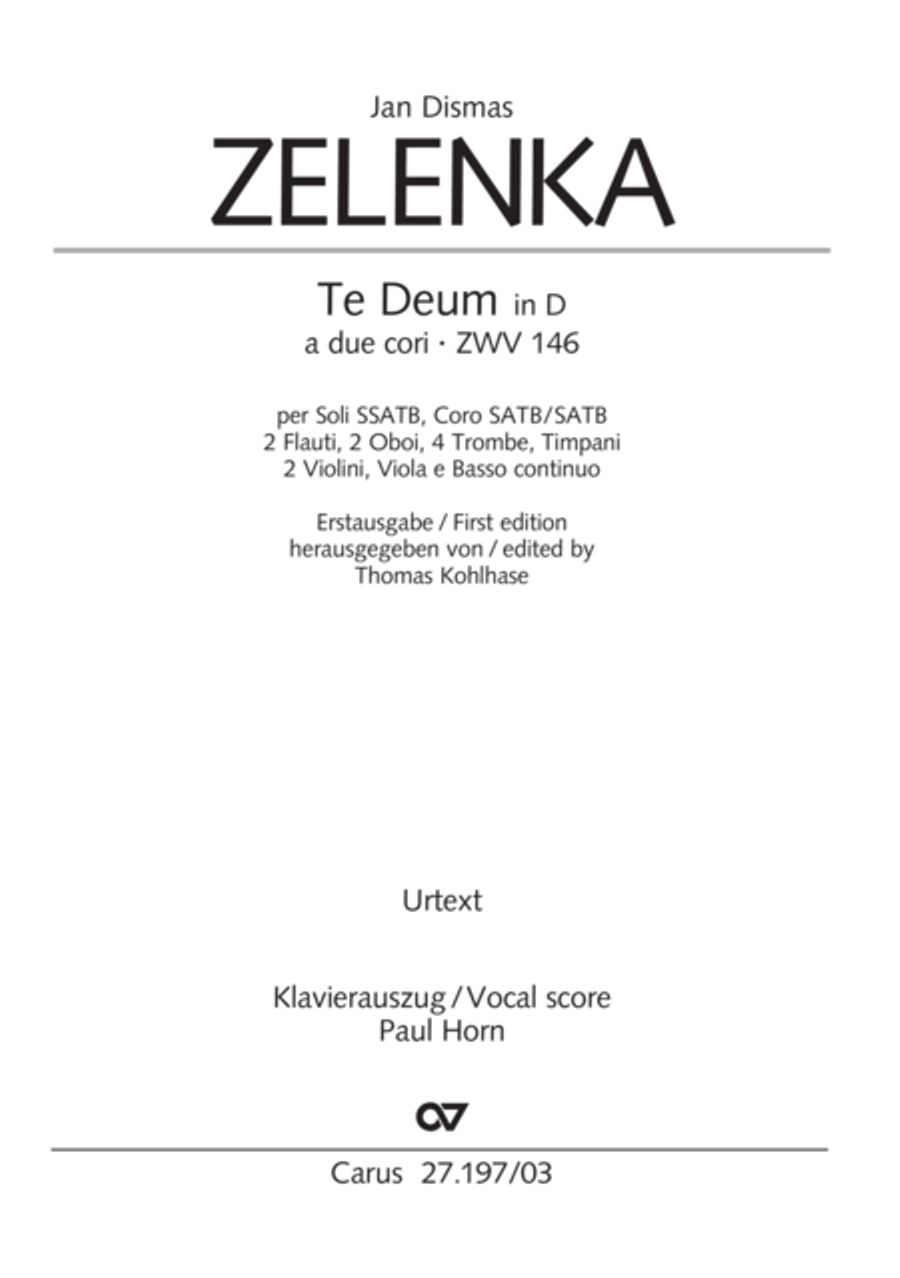 Te Deum in D a due cori SSATB scores gallery preview page 2