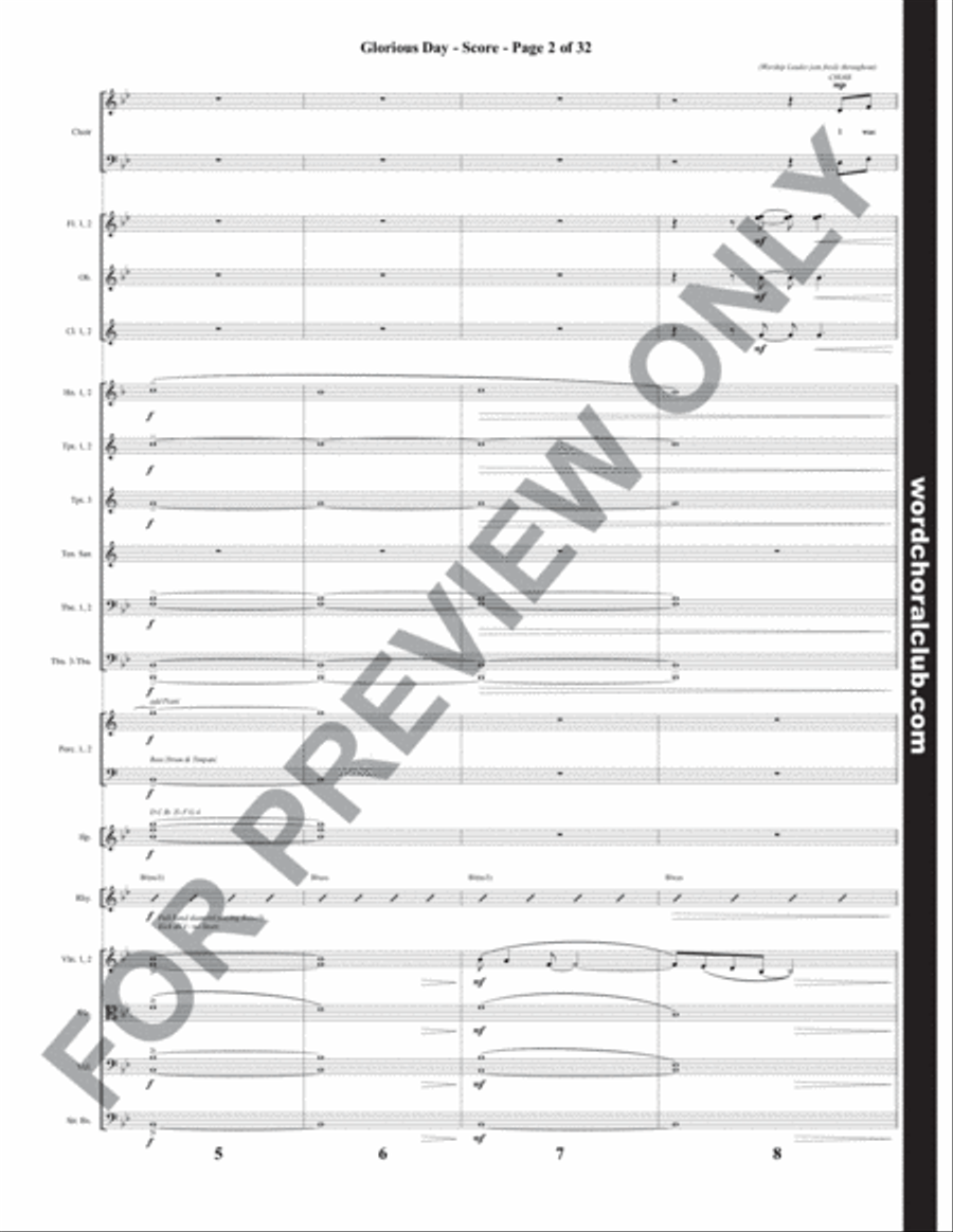 Glorious Day with Christ the Lord Is Risen Today - Orchestration Choir scores gallery preview page 3
