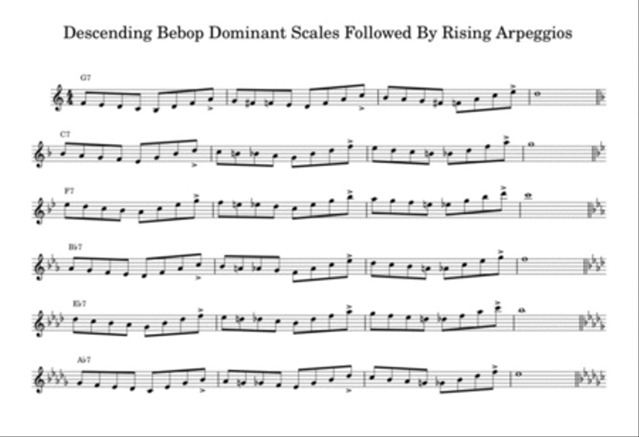 How To Play Bebop Jazz Piano Lesson 2 Worksheets Piano Method scores gallery preview page 6
