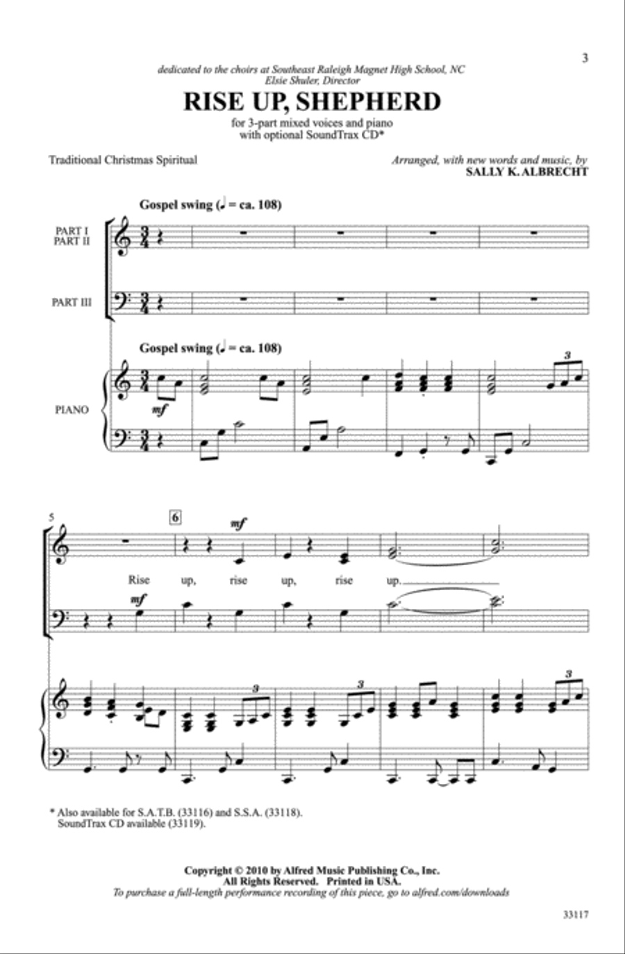 Rise Up, Shepherd Rise Up, Shepherd 3-Part scores gallery preview page 2