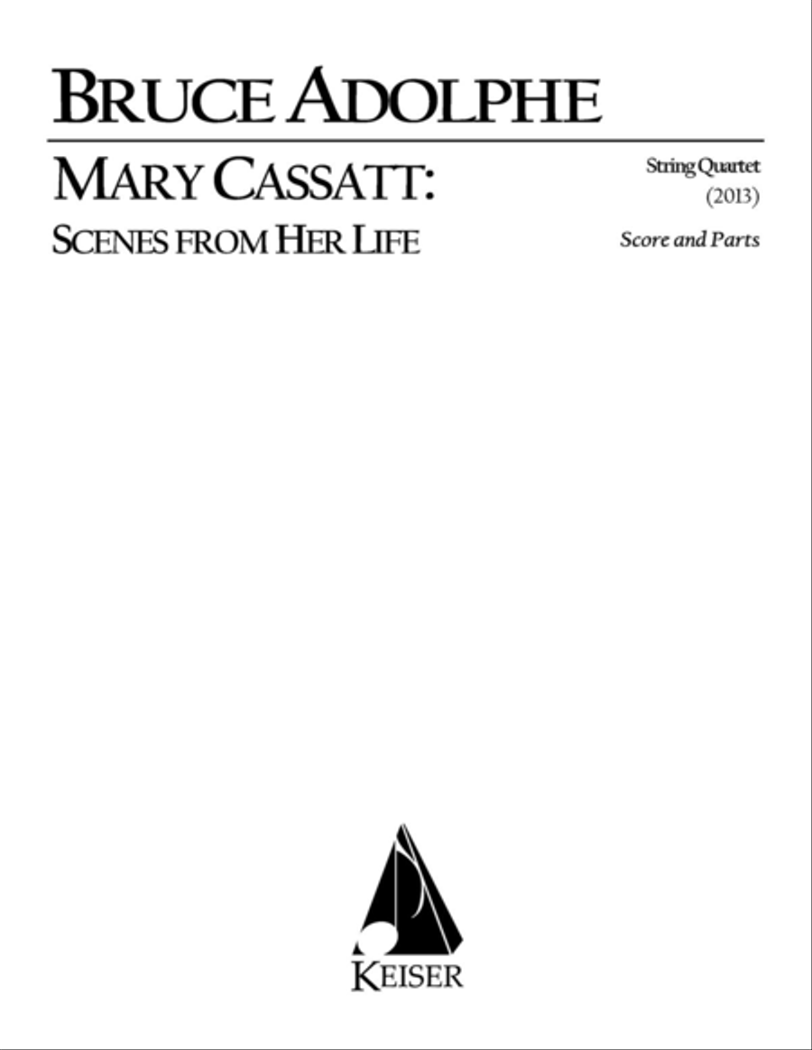 Mary Cassatt: Scenes from Her Life for String Quartet String Quartet scores gallery preview page 1
