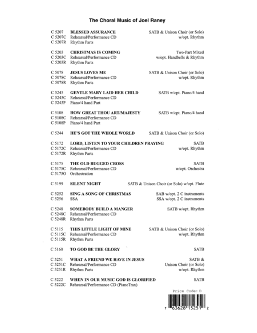 What a Friend We Have in Jesus 4-Part scores gallery preview page 16