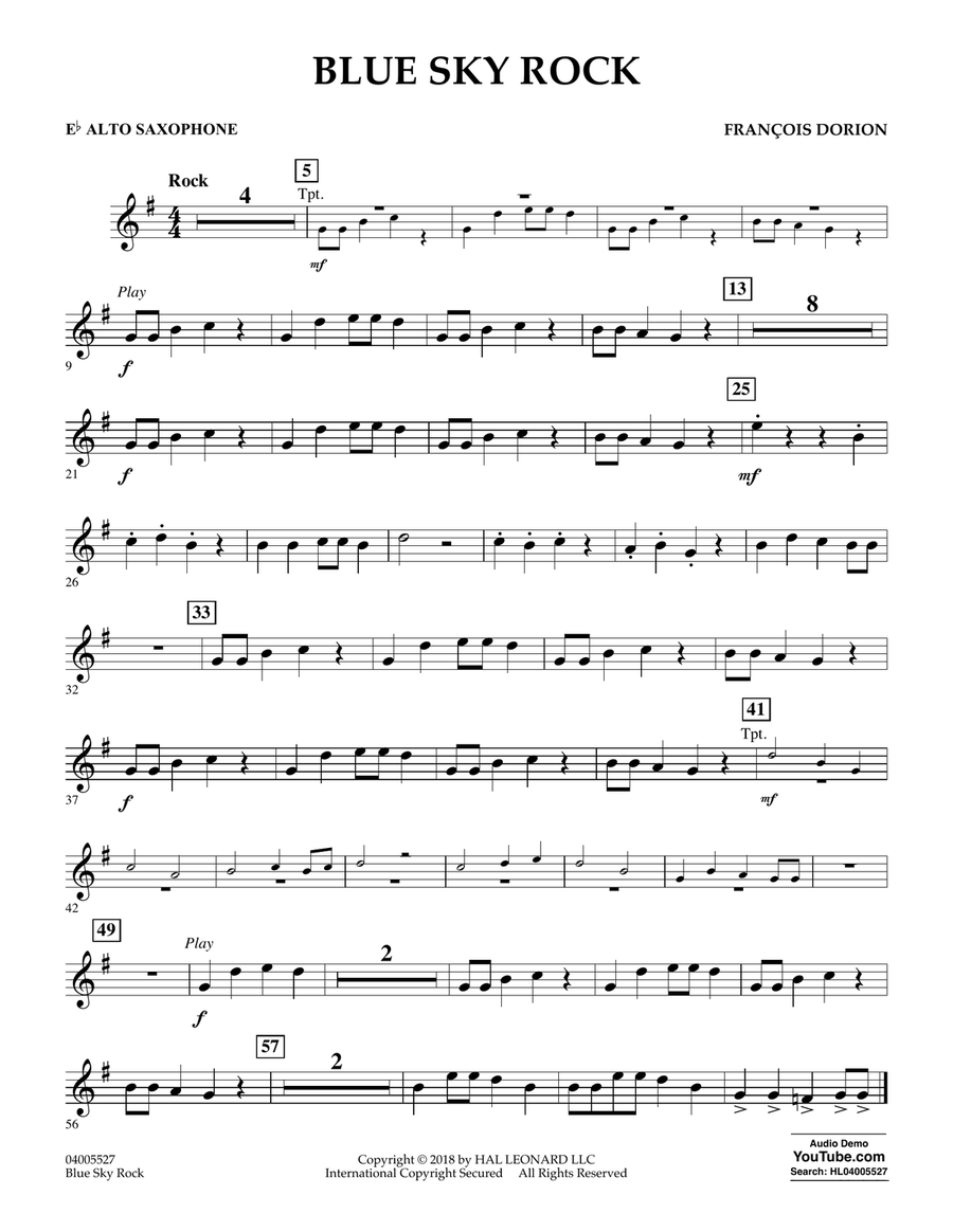 Blue Sky Rock Eb Alto Saxophone