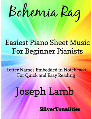 Book cover for Bohemia Rag Easiest Piano Sheet Music for Beginner Pianists