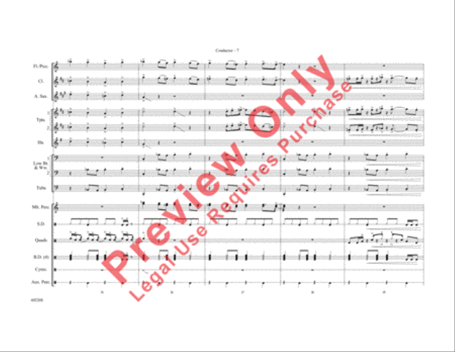 Fire Fire Marching Band scores gallery preview page 8