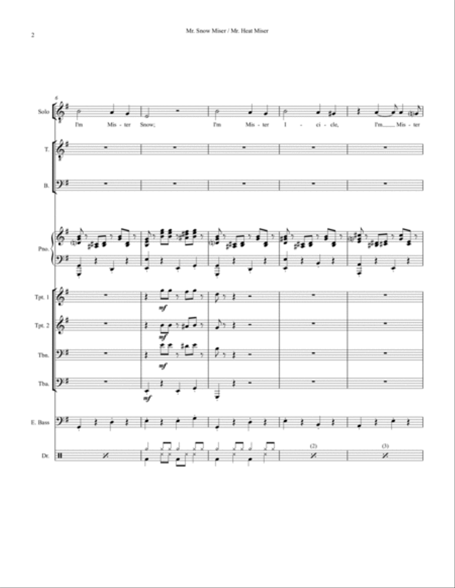 Snow Miser Small Ensemble scores gallery preview page 2