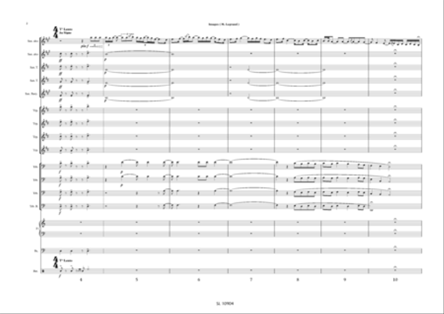 Images pour big band et sax alto solo / piano solo Jazz Ensemble scores gallery preview page 3