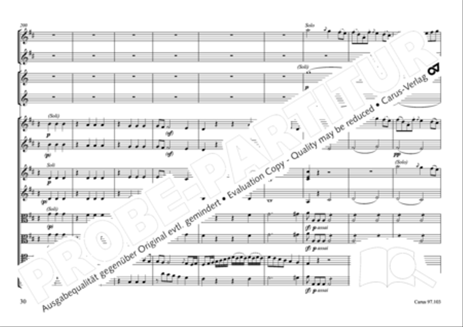 Concertone in D major Horn scores gallery preview page 31