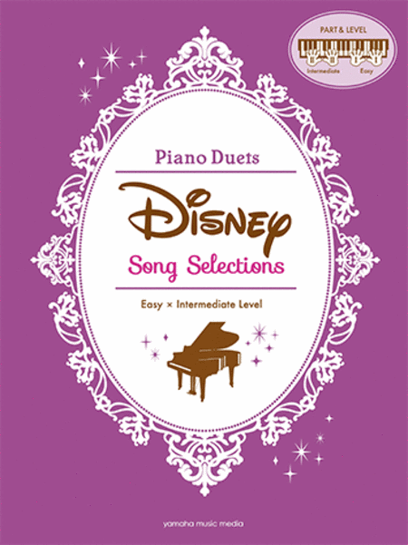 Disney Song Selections for 2 Pianists in Easy and Intermedate Level/English Version
