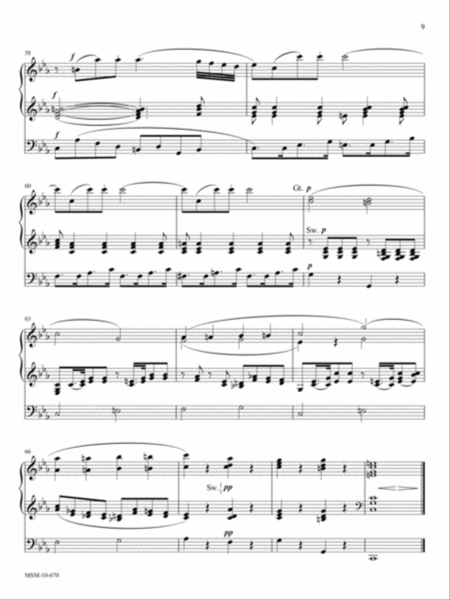 Masonic Funeral Music (Maurerische Trauermusik) Organ scores gallery preview page 5