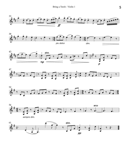 Christmas Album for String Quartet: Violin 1 image number null