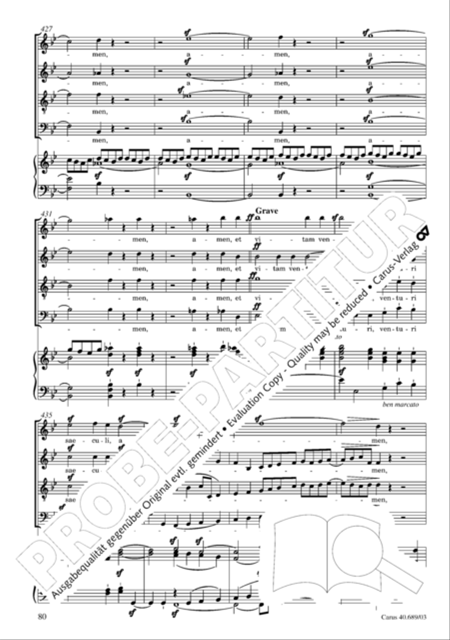 Missa solemnis Missa solemnis 4-Part scores gallery preview page 81