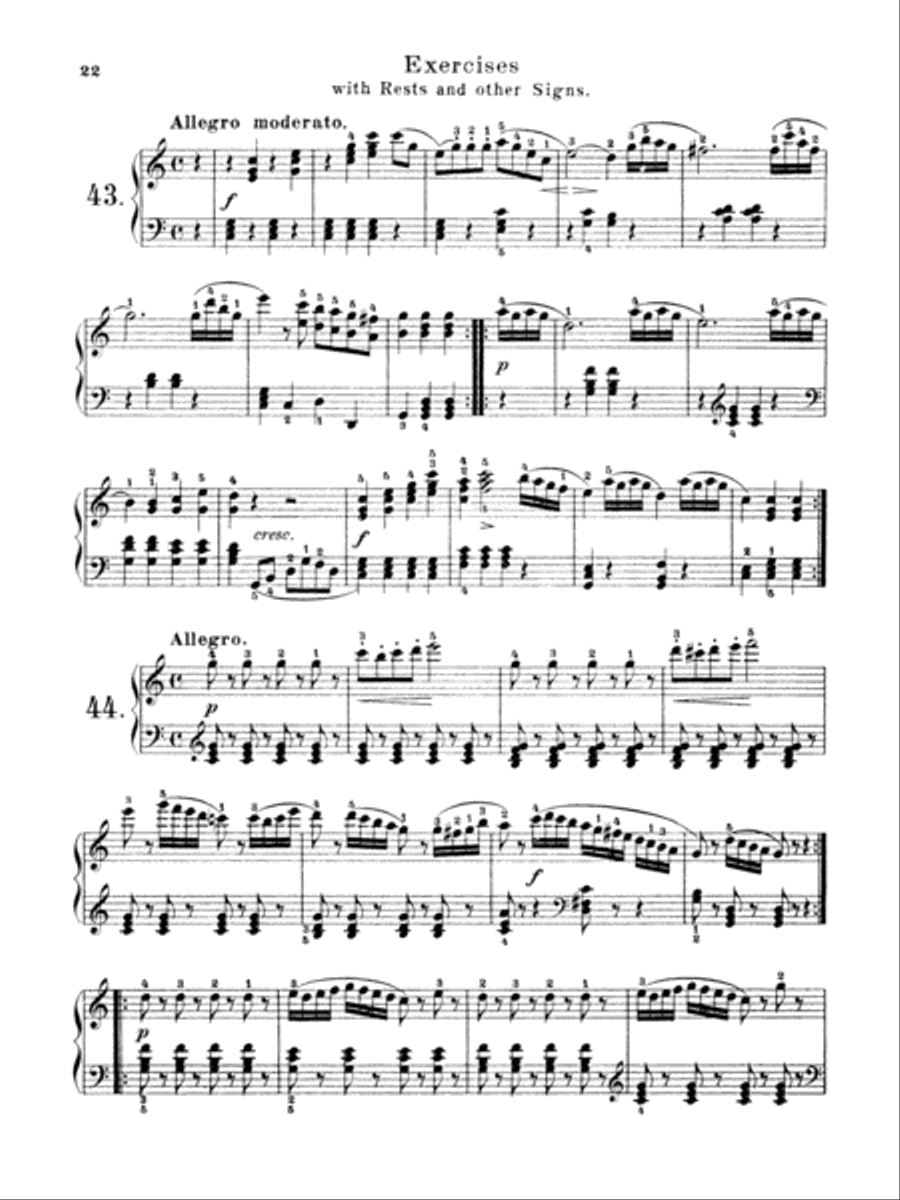 Czerny: Practical Method for Beginners, Op. 599 Piano Solo scores gallery preview page 1
