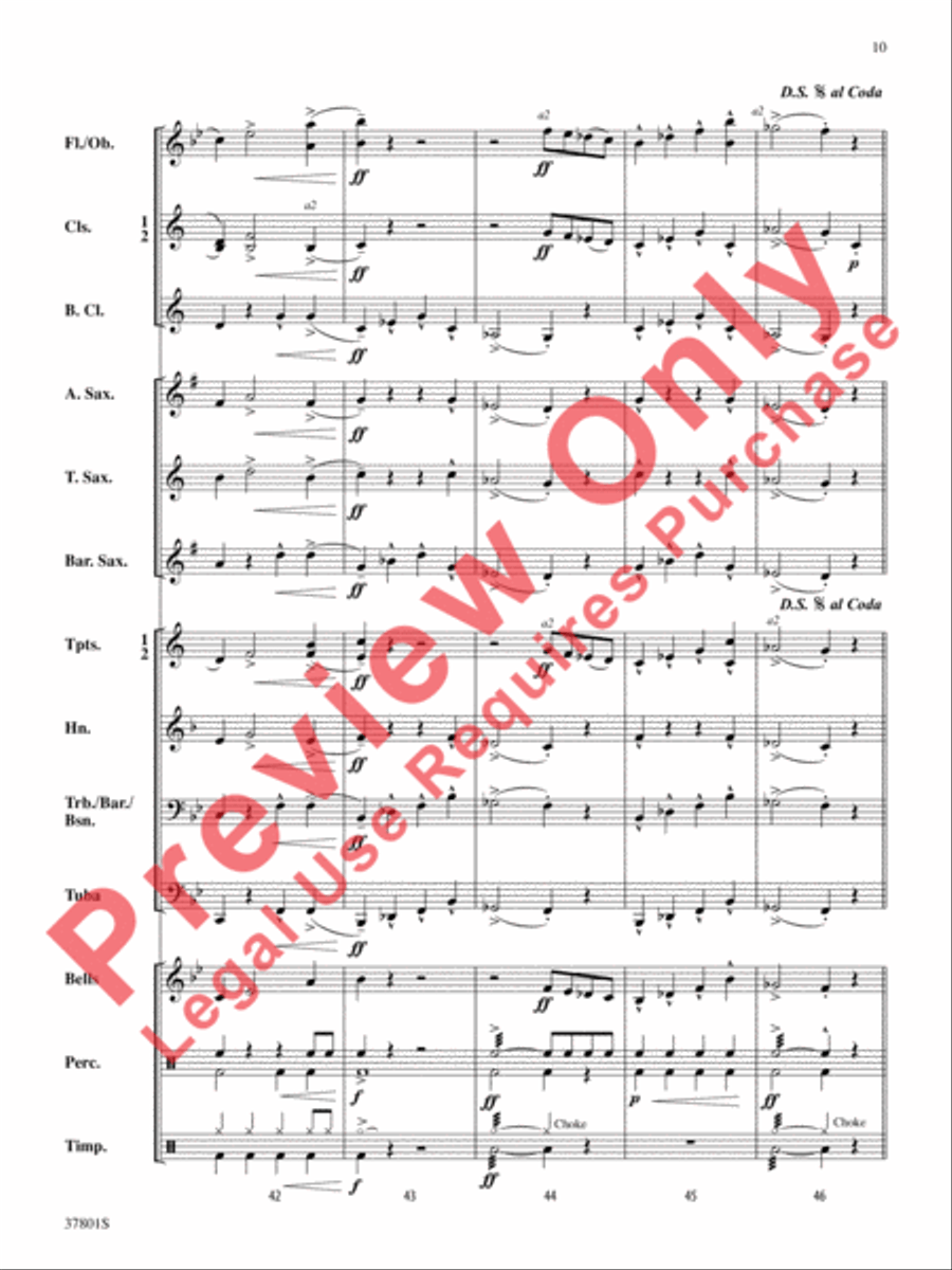 You'd Better Watch Out! Concert Band scores gallery preview page 11