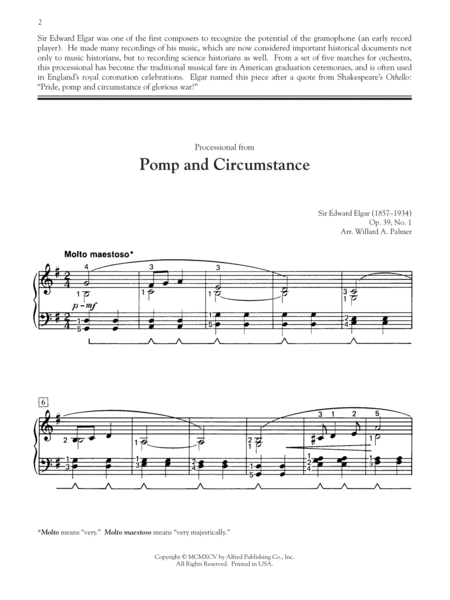 Processional from Pomp and Circumstance No. 1