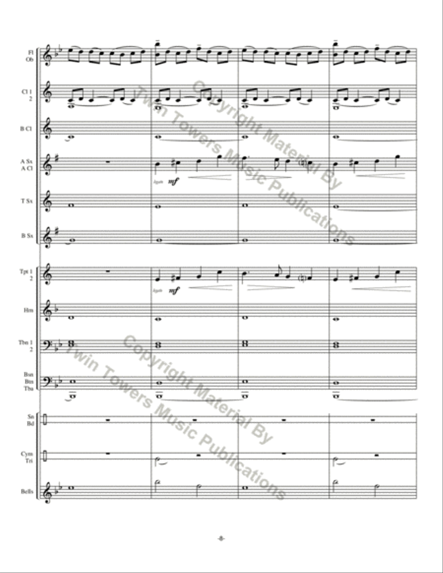 Chorale Prelude: For The Beauty of the Earth Concert Band scores gallery preview page 9