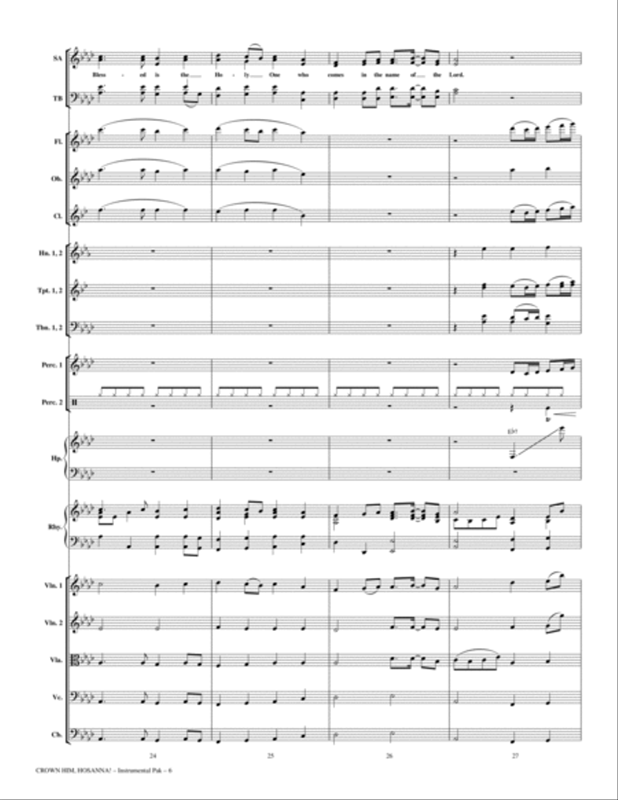Crown Him Hosanna - Full Score Choir scores gallery preview page 6
