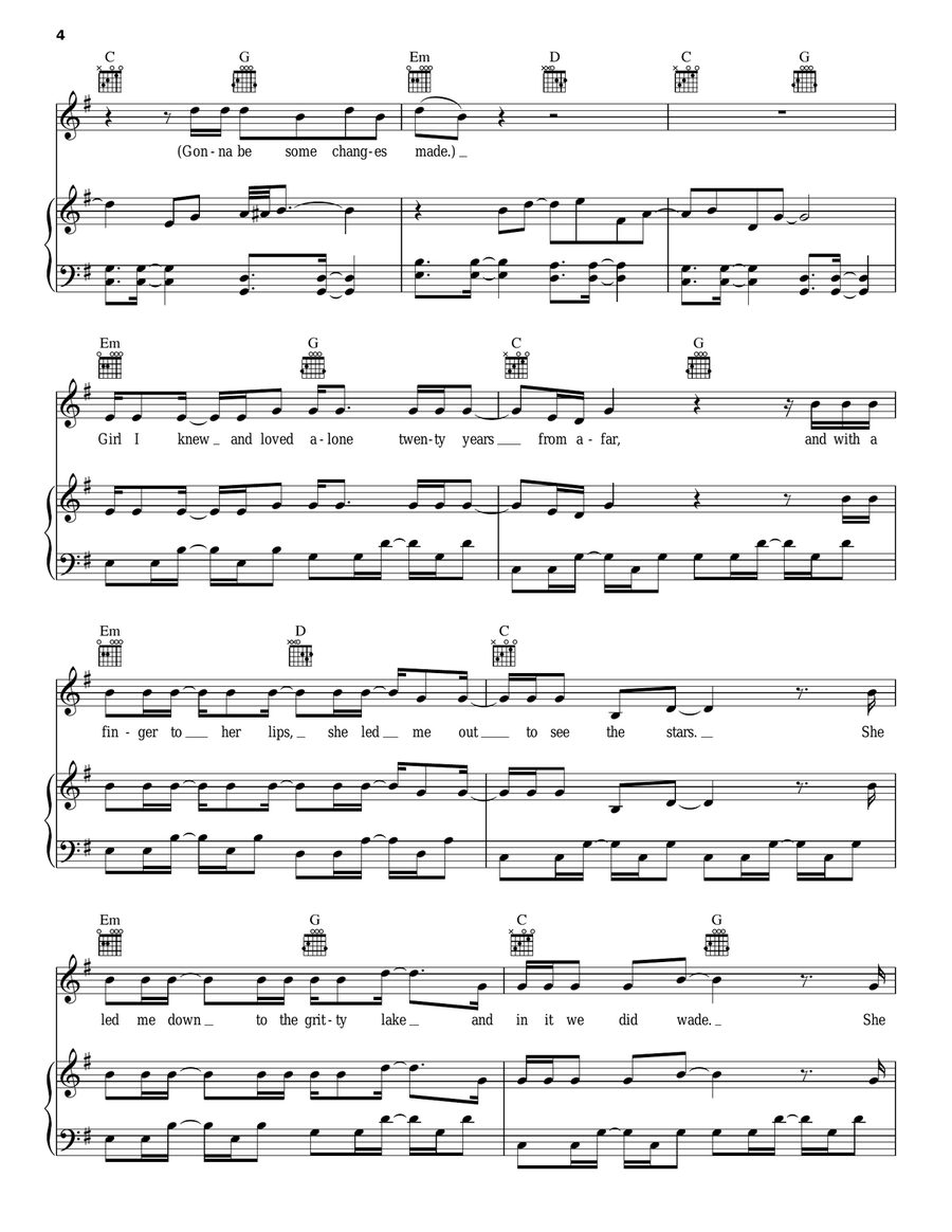 Gonna Be Some Changes Made Acoustic Guitar scores gallery preview page 4