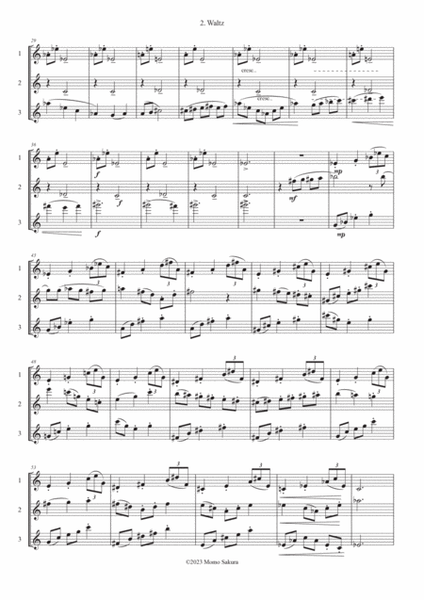 2. Waltz ~Dance for 3 Flutes~ <Score> image number null