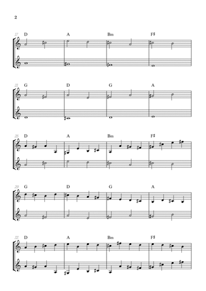 Pachelbel Canon in D • french horn duet sheet music [chords] image number null