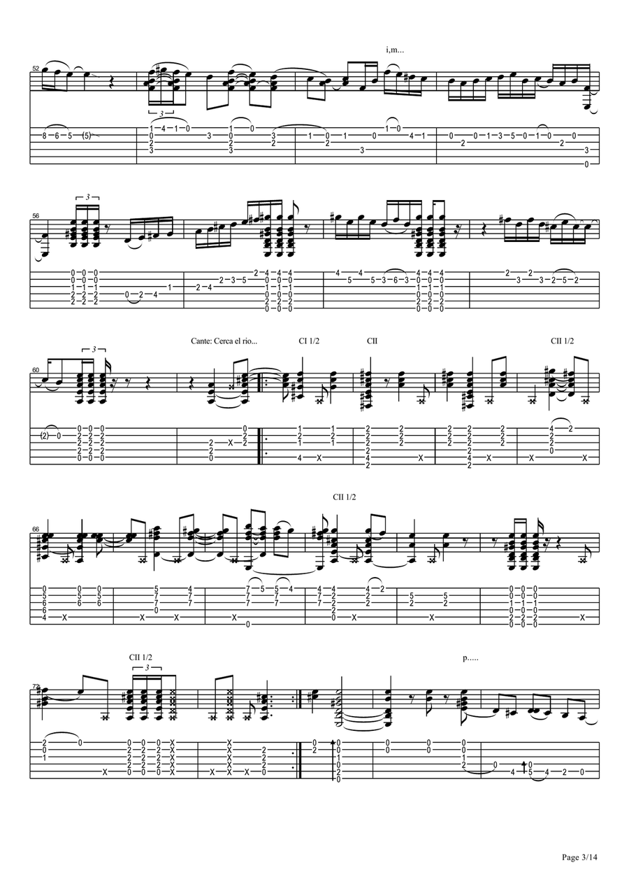 Vicente Amigo - Ciudad De Las Ideas - 2 - La Tarde Es Caramelo Acoustic Guitar scores gallery preview page 3