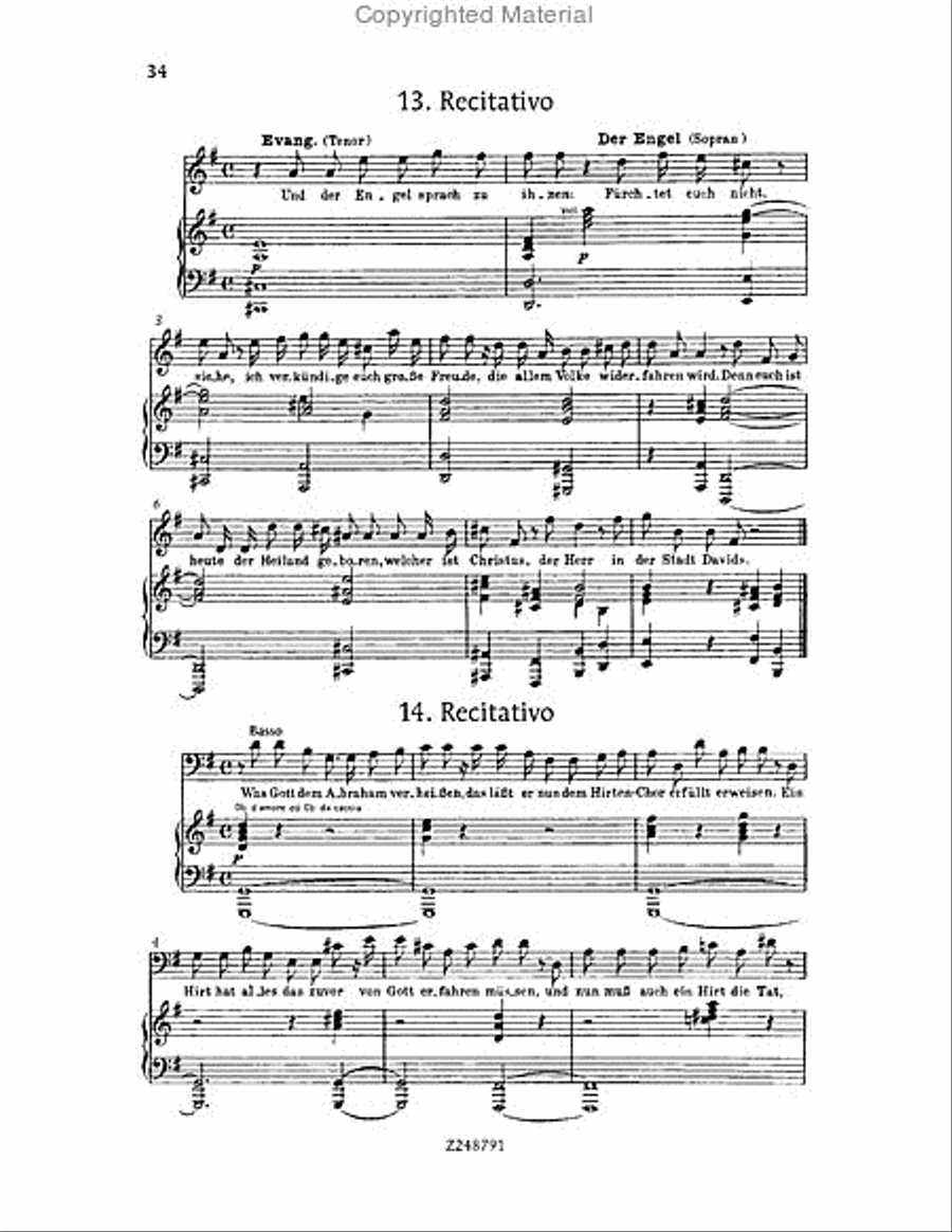 Christmas Oratorio, BWV 248 Choir scores gallery preview page 33