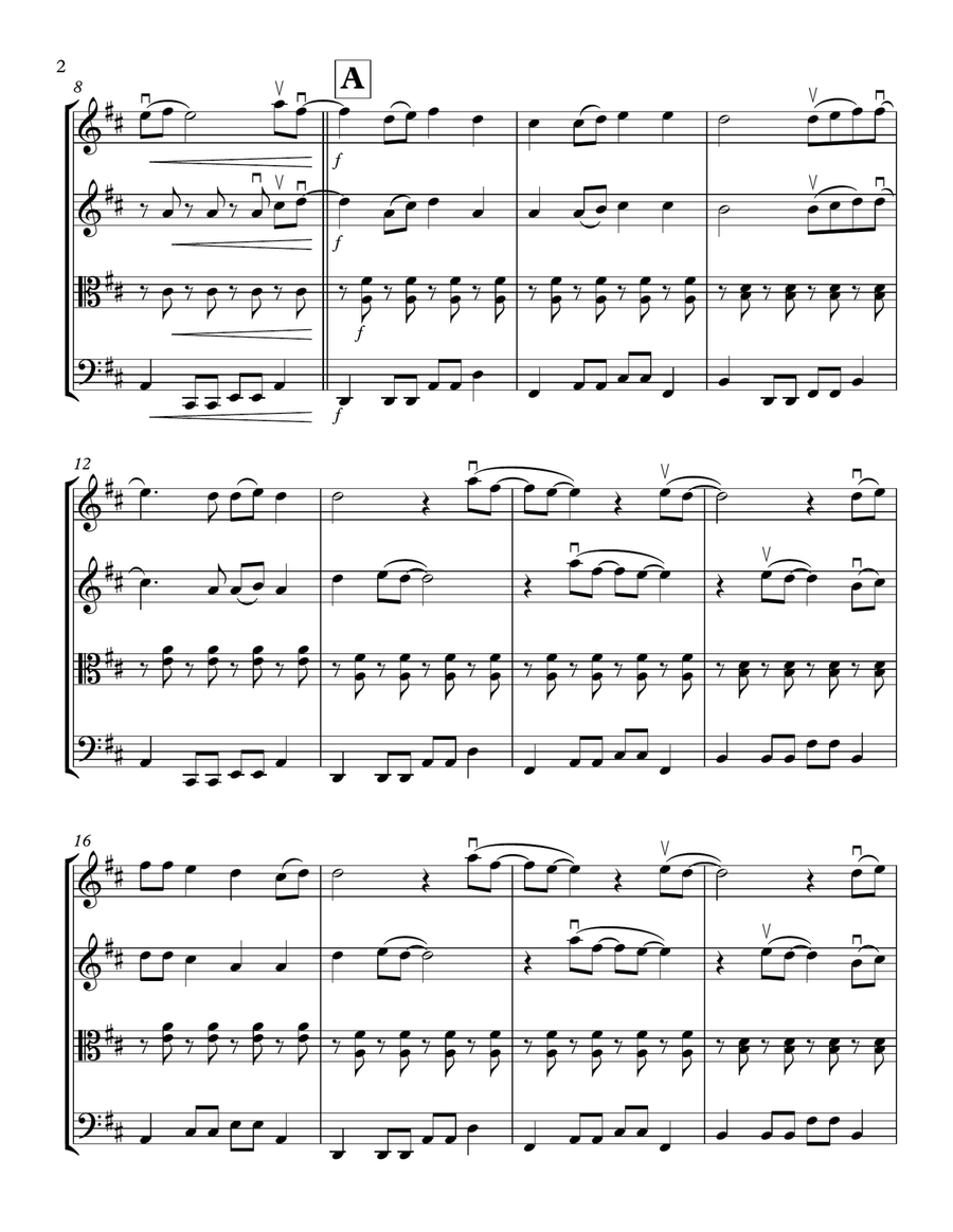 Sunshine Girl String Quartet scores gallery preview page 2
