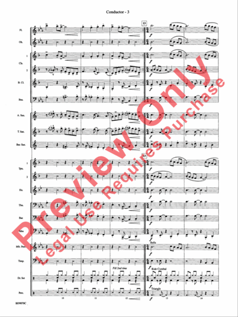 Christmas a la Big Band Christmas a la Big Band Concert Band scores gallery preview page 6
