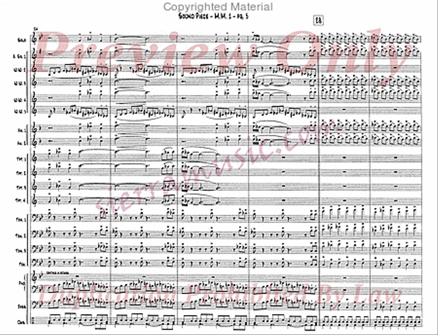 Sound Piece For Jazz Orchestra Big Band scores gallery preview page 6